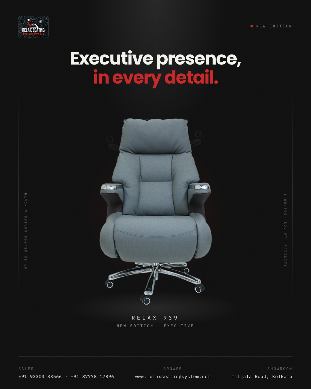 Relax 939 – Premium Executive Office Chair for Modern Offices