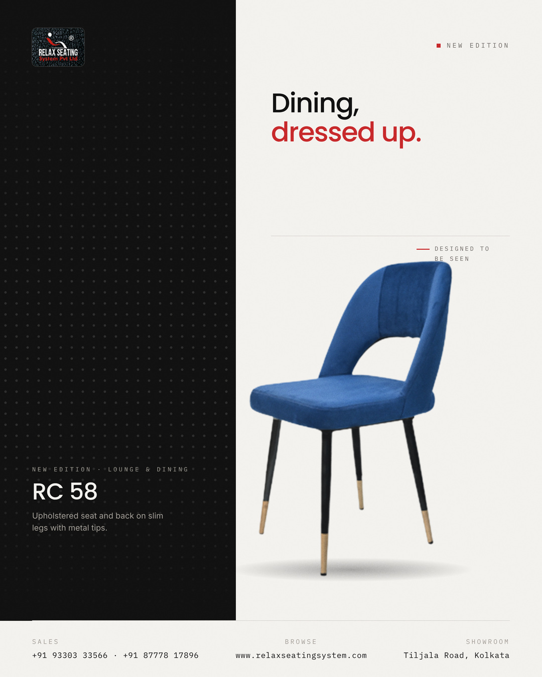 RC 58 Dining Chair – Stylish Restaurant Seating
